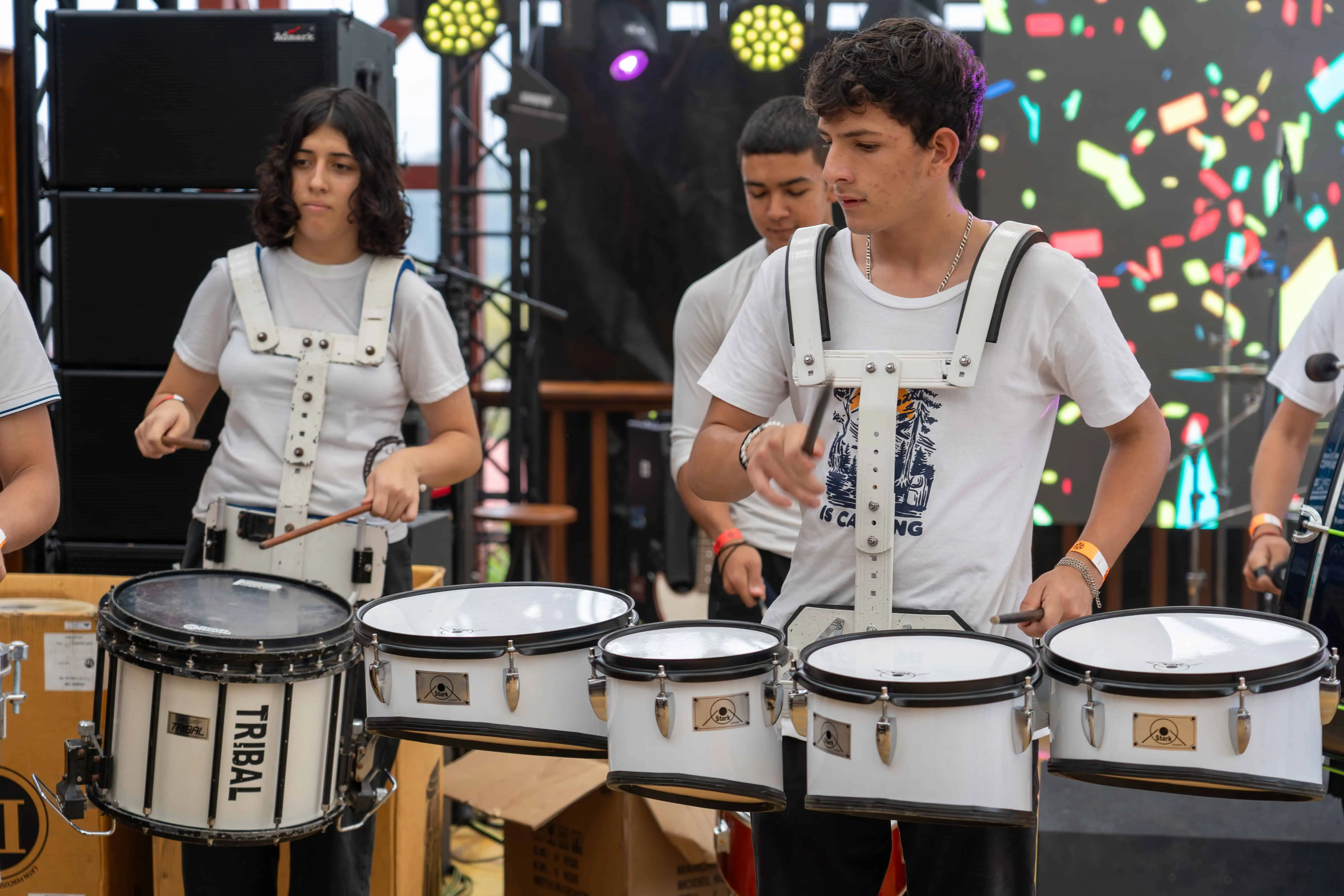 Students performing at Cultivating Music event